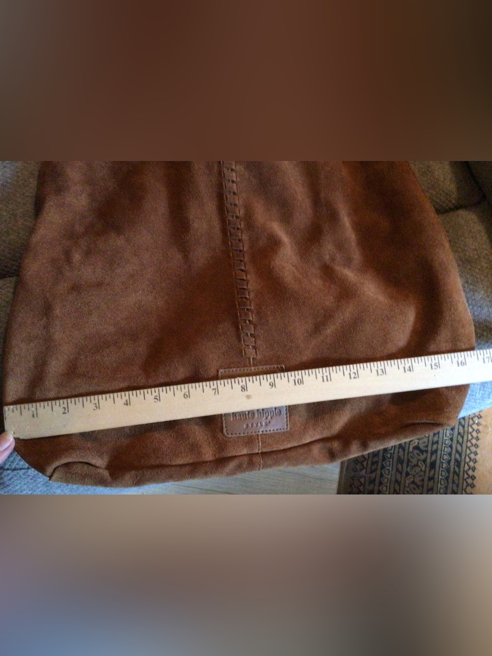 Haute Hippie / Chestnut Brown Slouchy Suede Festival Hobo Bag - NWT - Picture 12 of 14
